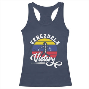 Venezuela 2026 Victory Baseball Racerback Tank Top Retro Softball Player Gift TS12 Navy Print Your Wear