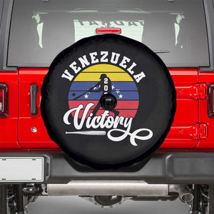 Venezuela 2026 Victory Baseball Spare Tire Cover Retro Softball Player Gift TS12 Black Print Your Wear