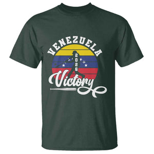 Venezuela 2026 Victory Baseball T Shirt Retro Softball Player Gift TS12 Dark Forest Green Print Your Wear