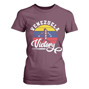 Venezuela 2026 Victory Baseball T Shirt For Women Retro Softball Player Gift TS12 Maroon Print Your Wear