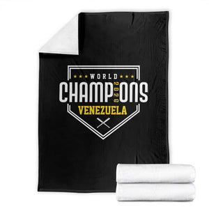Venezuela 2026 Champions Throw Blanket Baseball Venezuelan Pride TS12 Black Print Your Wear