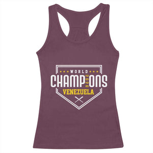 Venezuela 2026 Champions Racerback Tank Top Baseball Venezuelan Pride TS12 Maroon Print Your Wear
