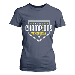 Venezuela 2026 Champions T Shirt For Women Baseball Venezuelan Pride TS12 Navy Print Your Wear