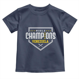 Venezuela 2026 Champions Toddler T Shirt Baseball Venezuelan Pride TS12 Navy Print Your Wear