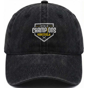 Venezuela 2026 Champions Washed Cotton Baseball Cap Baseball Venezuelan Pride TS12 Print Your Wear