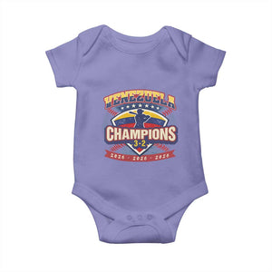Venezuela 2026 Champions Baby Onesie Baseball Fan Pride TS12 Violet Print Your Wear