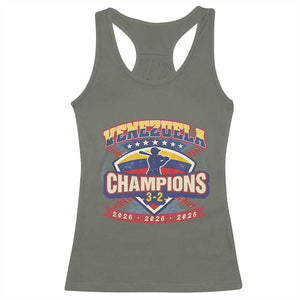 Venezuela 2026 Champions Racerback Tank Top Baseball Fan Pride TS12 Military Green Print Your Wear