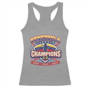 Venezuela 2026 Champions Racerback Tank Top Baseball Fan Pride TS12 Sport Gray Print Your Wear