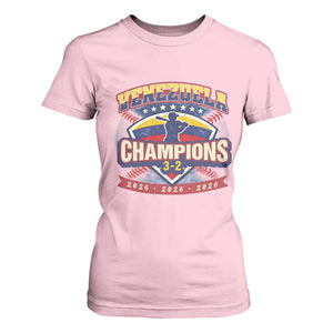 Venezuela 2026 Champions T Shirt For Women Baseball Fan Pride TS12 Light Pink Print Your Wear