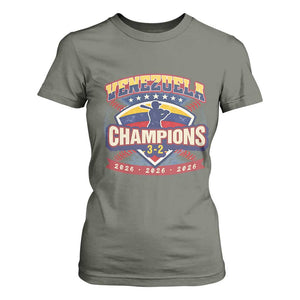 Venezuela 2026 Champions T Shirt For Women Baseball Fan Pride TS12 Military Green Print Your Wear
