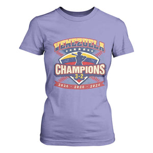Venezuela 2026 Champions T Shirt For Women Baseball Fan Pride TS12 Violet Print Your Wear