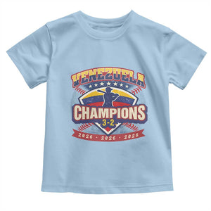 Venezuela 2026 Champions Toddler T Shirt Baseball Fan Pride TS12 Light Blue Print Your Wear