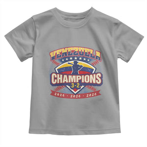 Venezuela 2026 Champions Toddler T Shirt Baseball Fan Pride TS12 Sport Gray Print Your Wear