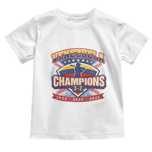 Venezuela 2026 Champions Toddler T Shirt Baseball Fan Pride TS12 White Print Your Wear