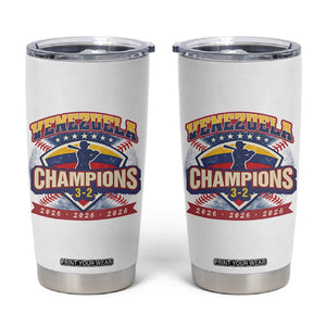 Venezuela 2026 Champions Tumbler Cup Baseball Fan Pride TS12 White Print Your Wear