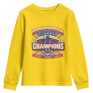 Venezuela 2026 Champions Youth Sweatshirt Baseball Fan Pride TS12 Daisy Print Your Wear