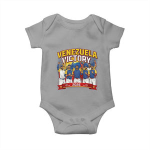 Venezuela Baseball Victory Baby Onesie Venezuelan Pride Gift TS12 Sport Gray Print Your Wear
