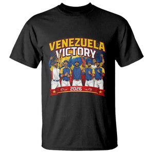 Venezuela Baseball Victory T Shirt Venezuelan Pride Gift TS12 Black Print Your Wear