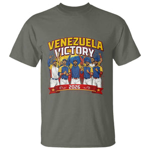 Venezuela Baseball Victory T Shirt Venezuelan Pride Gift TS12 Military Green Print Your Wear