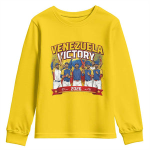 Venezuela Baseball Victory Youth Sweatshirt Venezuelan Pride Gift TS12 Daisy Print Your Wear