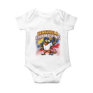 Venezuela Baseball Champions Baby Onesie Troupial Bird Patriotic Pride TS12 White Print Your Wear