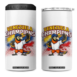 Venezuela Baseball Champions 4 in 1 Can Cooler Tumbler Troupial Bird Patriotic Pride TS12 One Size: 16 oz White Print Your Wear