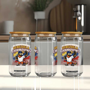 Venezuela Baseball Champions Glass Can Troupial Bird Patriotic Pride TS12 Print Your Wear