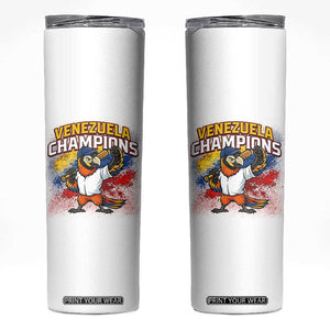Venezuela Baseball Champions Skinny Tumbler Troupial Bird Patriotic Pride TS12 White Print Your Wear