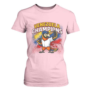 Venezuela Baseball Champions T Shirt For Women Troupial Bird Patriotic Pride TS12 Light Pink Print Your Wear