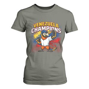 Venezuela Baseball Champions T Shirt For Women Troupial Bird Patriotic Pride TS12 Military Green Print Your Wear