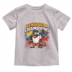 Venezuela Baseball Champions Toddler T Shirt Troupial Bird Patriotic Pride TS12 Ice Gray Print Your Wear