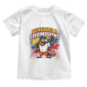Venezuela Baseball Champions Toddler T Shirt Troupial Bird Patriotic Pride TS12 White Print Your Wear