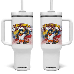 Venezuela Baseball Champions Tumbler With Handle Troupial Bird Patriotic Pride TS12 One Size: 40 oz White Print Your Wear