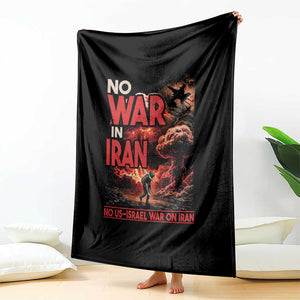 No US Israel War On Iran Throw Blanket Peace Not War TS12 Print Your Wear