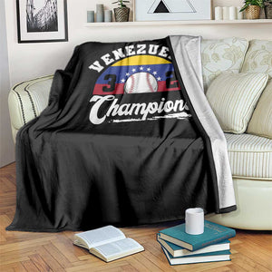 Venezuela 2026 Champions Throw Blanket Vintage 7 Stars Flag Baseball Pride