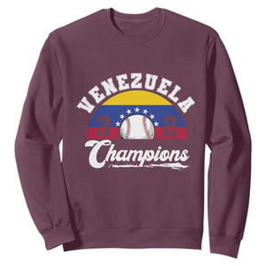 Venezuela 2026 Champions Sweatshirt Vintage 7 Stars Flag Baseball Pride
