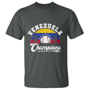 Venezuela 2026 Champions T Shirt Vintage 7 Stars Flag Baseball Pride
