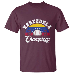 Venezuela 2026 Champions T Shirt Vintage 7 Stars Flag Baseball Pride