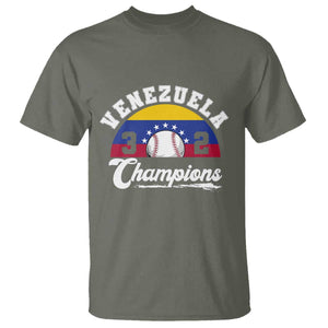 Venezuela 2026 Champions T Shirt Vintage 7 Stars Flag Baseball Pride