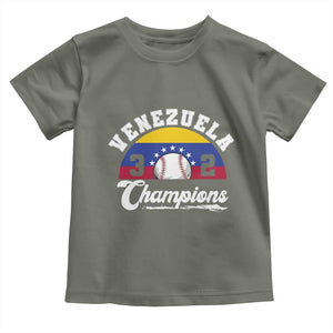 Venezuela 2026 Champions Toddler T Shirt Vintage 7 Stars Flag Baseball Pride
