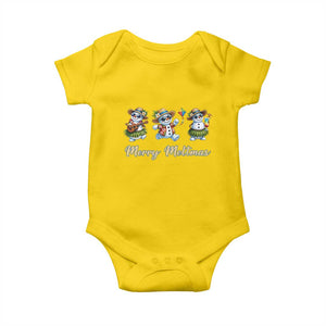 Funny Hawaiian Snowman Summer Graphic Baby Onesie Merry Meltmas