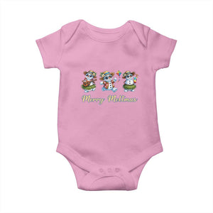 Funny Hawaiian Snowman Summer Graphic Baby Onesie Merry Meltmas