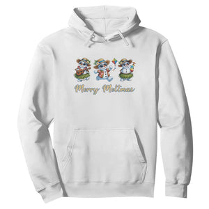 Funny Hawaiian Snowman Summer Graphic Hoodie Merry Meltmas TS12 White Print Your Wear