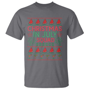 Christmas In July Squad T Shirt Tropical Beach Party Graphic