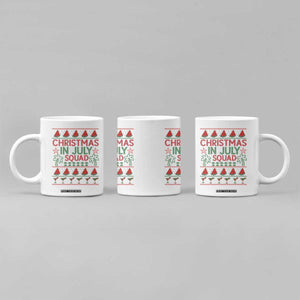 Christmas In July Squad Coffee Mug Tropical Beach Party Graphic
