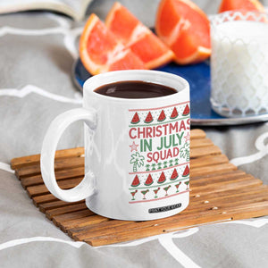 Christmas In July Squad Coffee Mug Tropical Beach Party Graphic