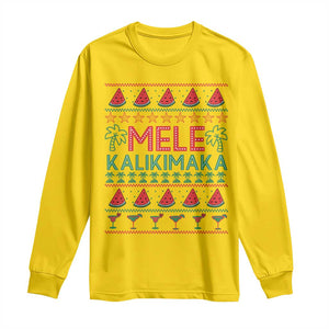 Mele Kalikimaka Long Sleeve Shirt Hawaiian Ugly Christmas Sweater