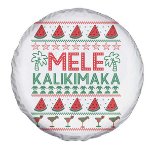 Mele Kalikimaka Spare Tire Cover Hawaiian Ugly Christmas Sweater TS12 Print Your Wear