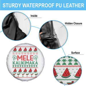 Mele Kalikimaka Spare Tire Cover Hawaiian Ugly Christmas Sweater TS12 Print Your Wear