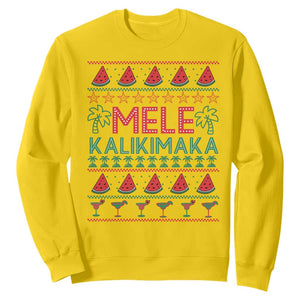 Mele Kalikimaka Sweatshirt Hawaiian Ugly Christmas Sweater